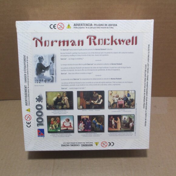 Norman Rockwell Christmas Puzzle Music Man Christmas Now 1000 Pc NEW SEALED - Picture 4 of 6
